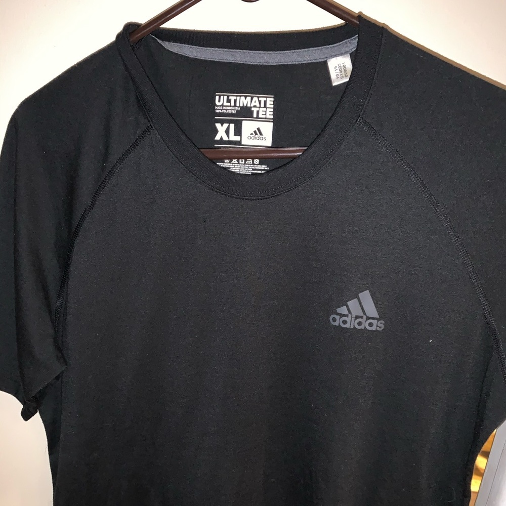 Plain Black Adidas T-Shirt